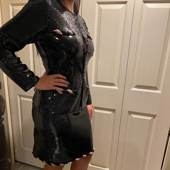 GORGEOUS🌸 Vintage Pamela Dennis Sequined Suit - Picture 3 of 17